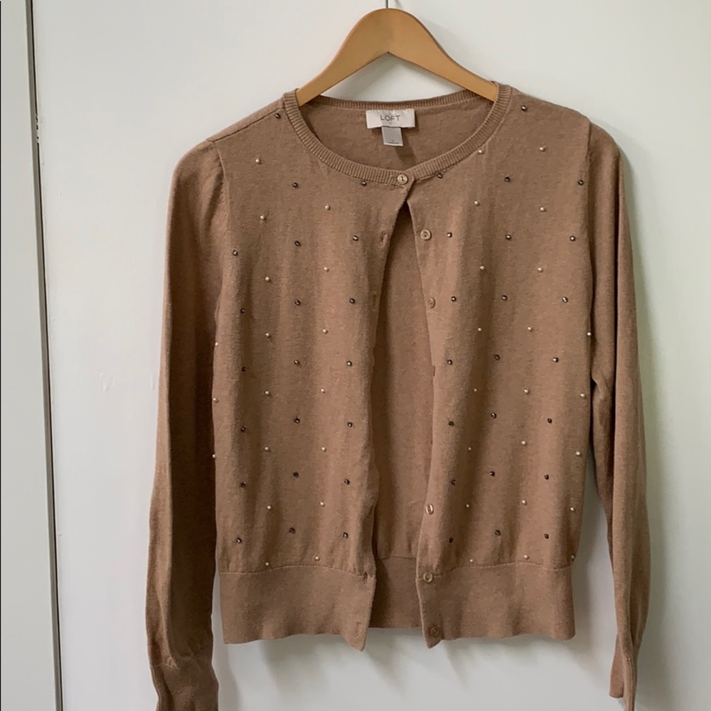 Ann Taylor LOFT Embellished Cardigan